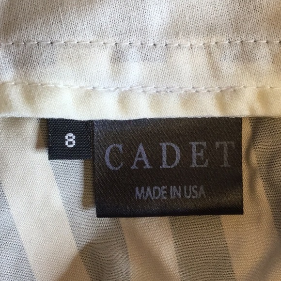 CADET women’s jacket size 8 striped zip & button - Picture 7 of 7